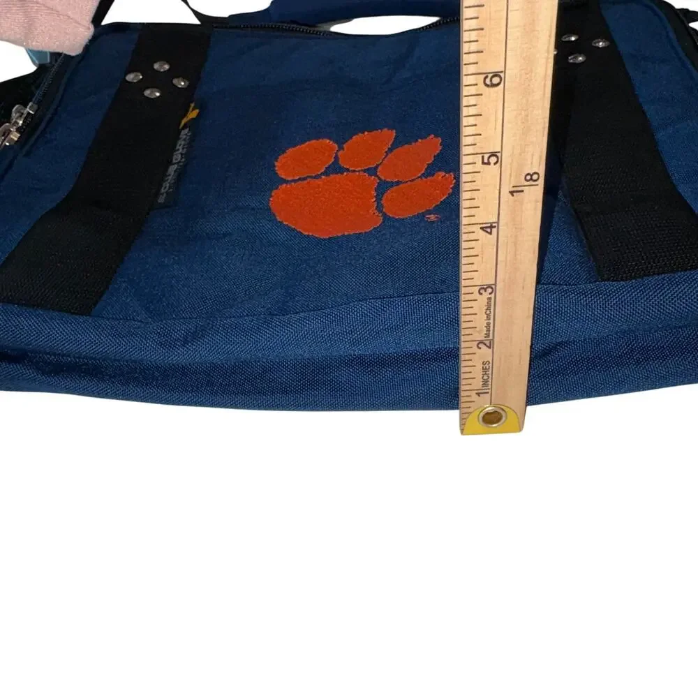 Club Glove Clemson Tiger Laptop Messenger Bag Travel Shoulder Briefcase Blue EUC